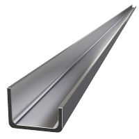 Алюминиевый неравнополочный швеллер 100х45 